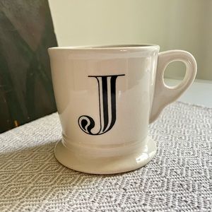 Anthropologie J Monogram Mug